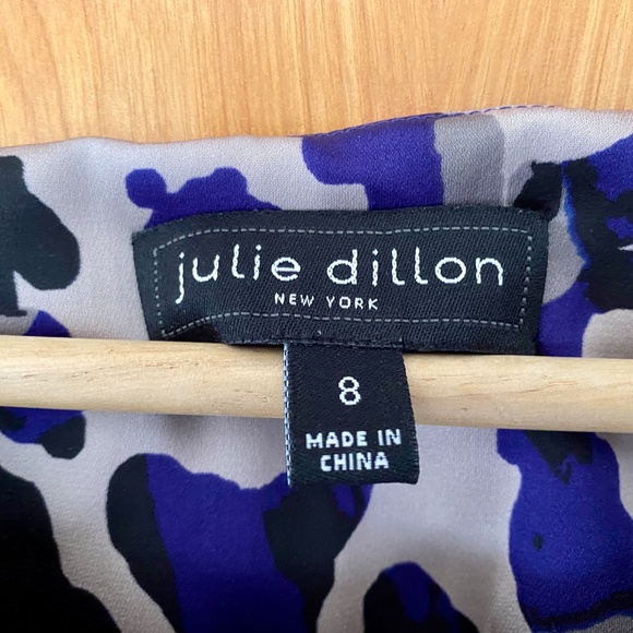 Julie Dillon Flutter Sleeve Leopard Print Cocktail Dress - 8 - Picture 2 of 5